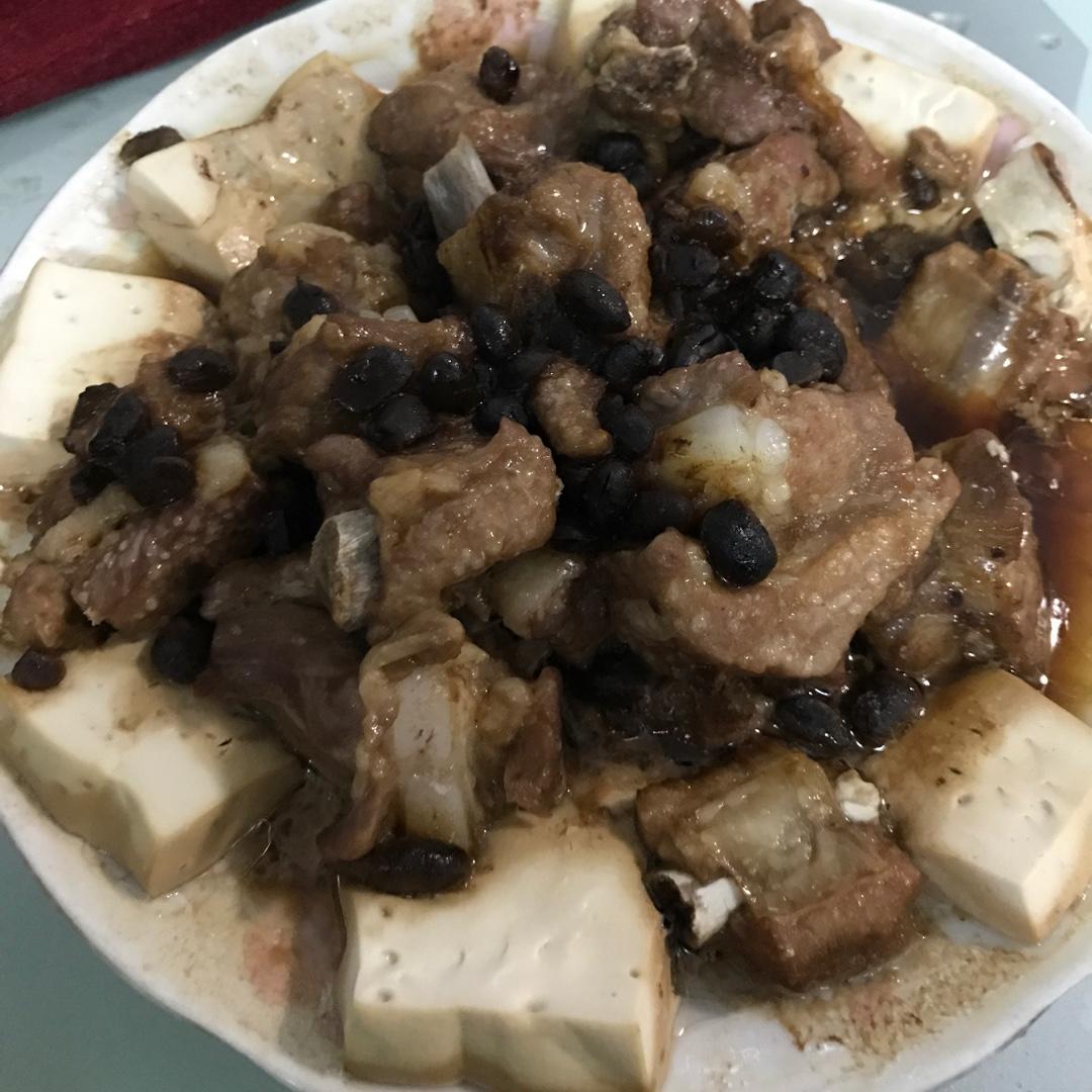 排骨蒸豆腐