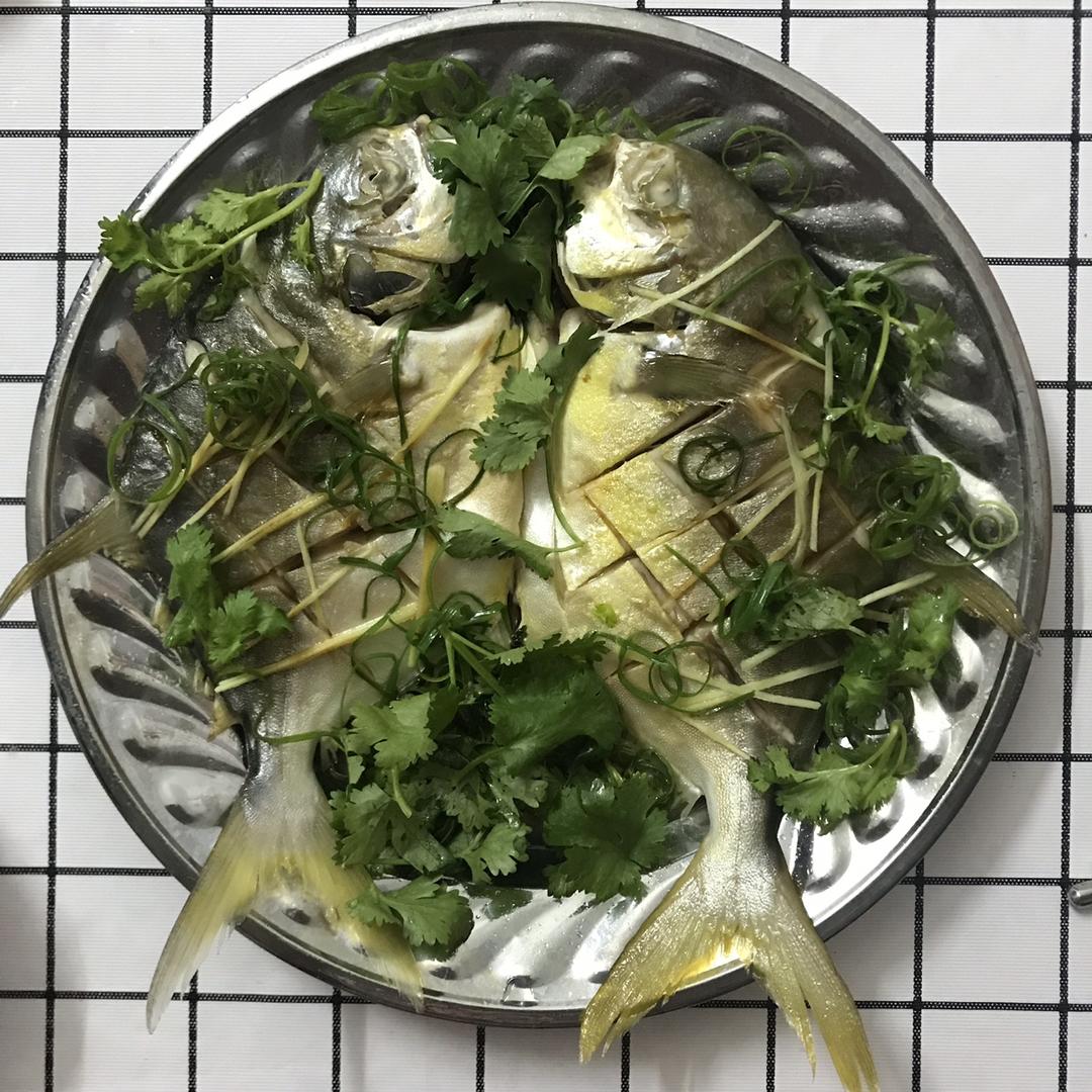 清蒸金鲳鱼