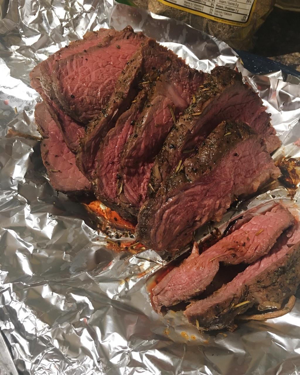 【减脂增肌】高温快烤牛腿眼肉 Roasted eye round beef