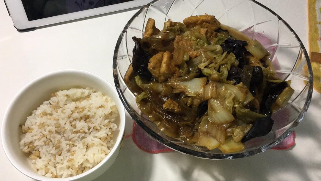 白菜豆腐粉条（素食）