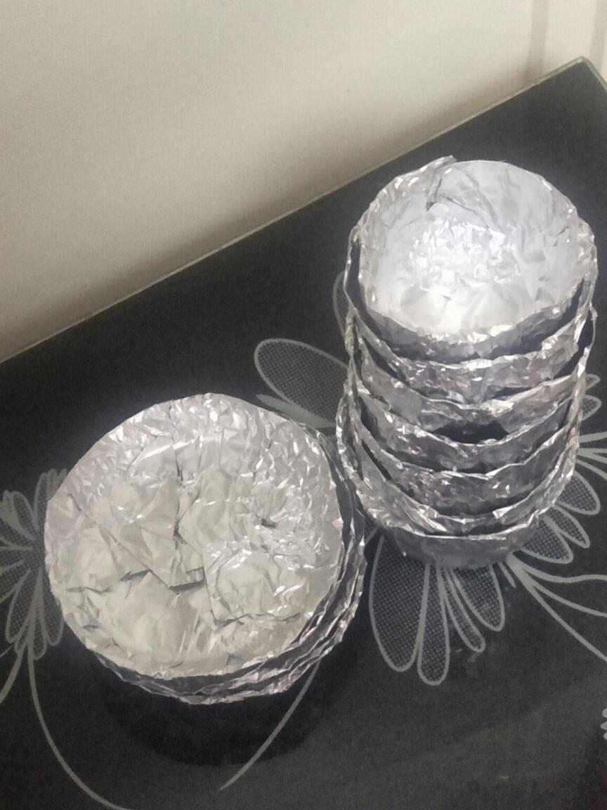 自制锡纸模具(可代替蛋糕模具)