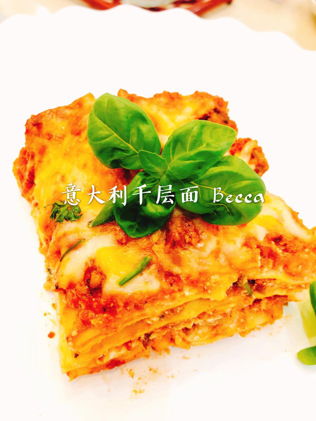 自制地道意大利千层面   Italian Lasagna    很简单的做法