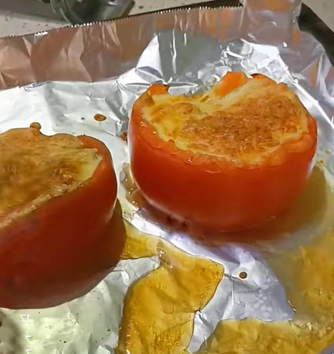 黄金芝士肉酱番茄碗🍅