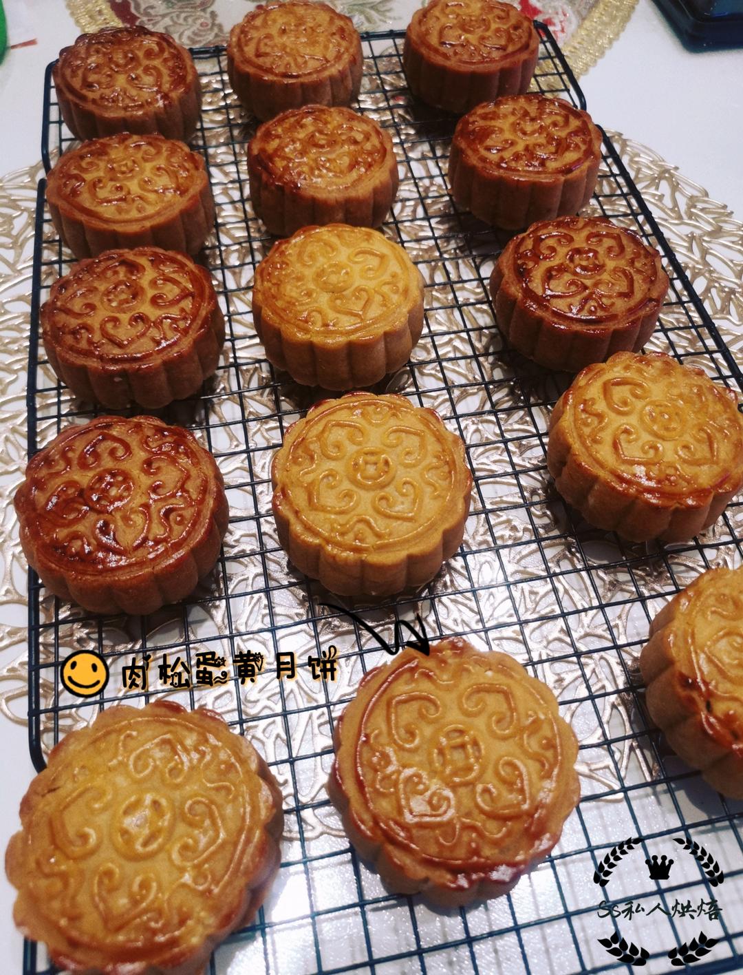 金沙肉松月饼馅