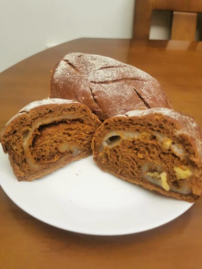 麻薯核桃夹心软欧包