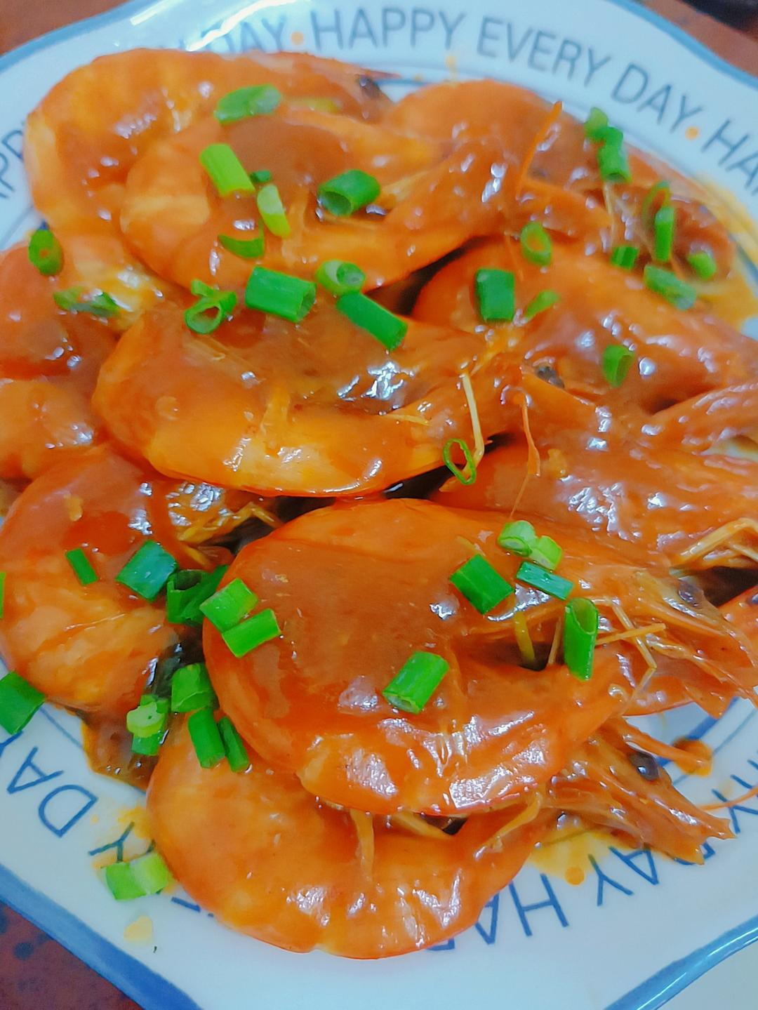 茄子大虾的做法