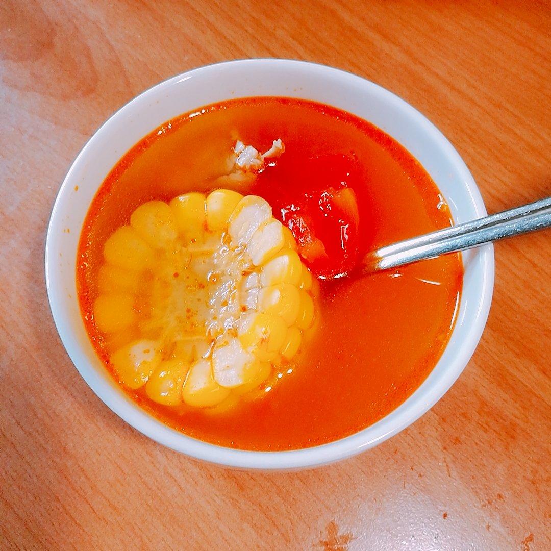 绘梦❤️西红柿玉米排骨汤