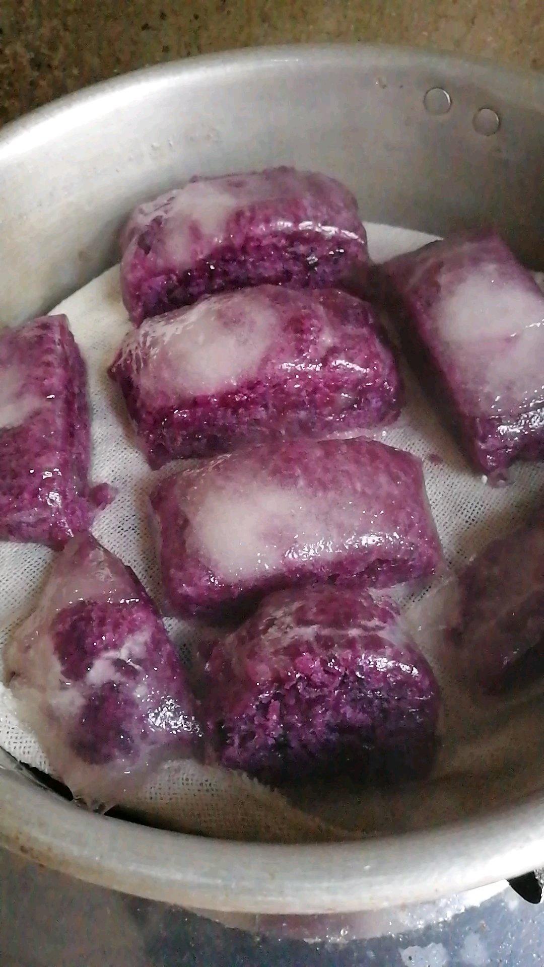 水晶紫薯卷