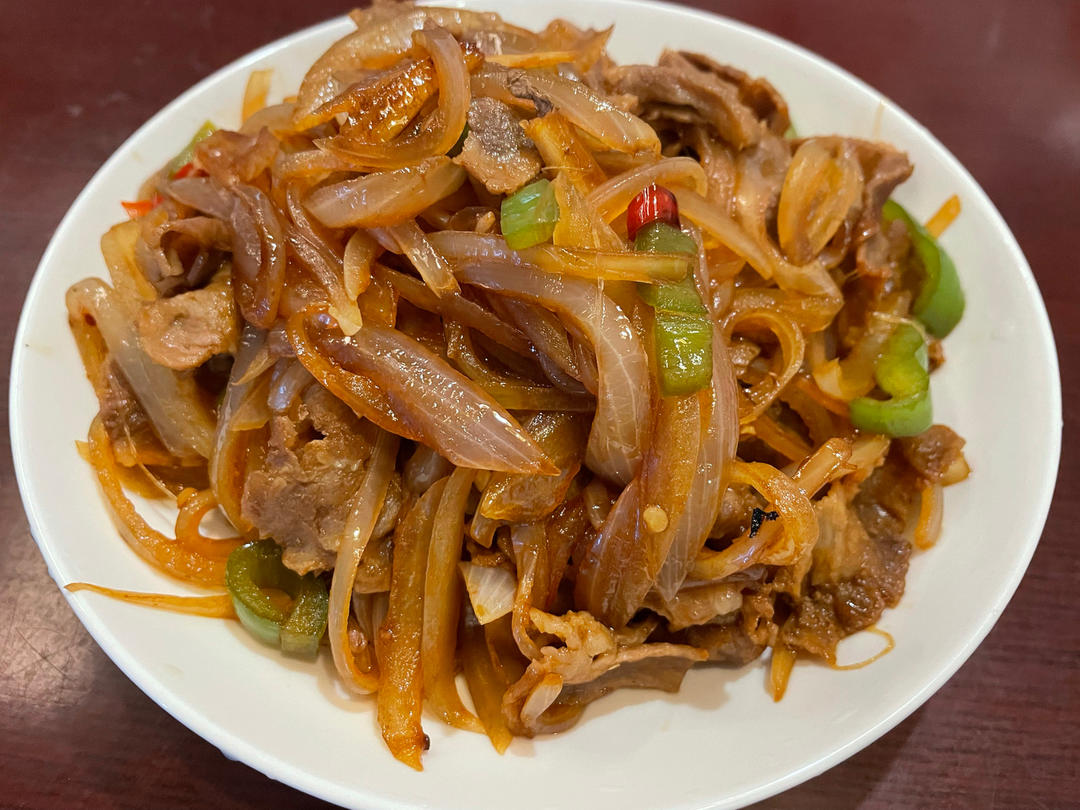 简单易做 肥牛卷炒洋葱