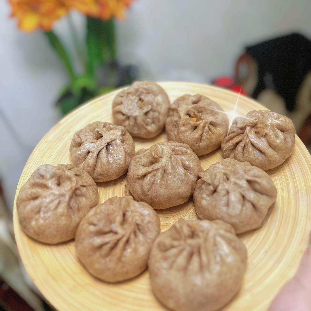 奥尔良鸡肉全麦包子减脂低卡