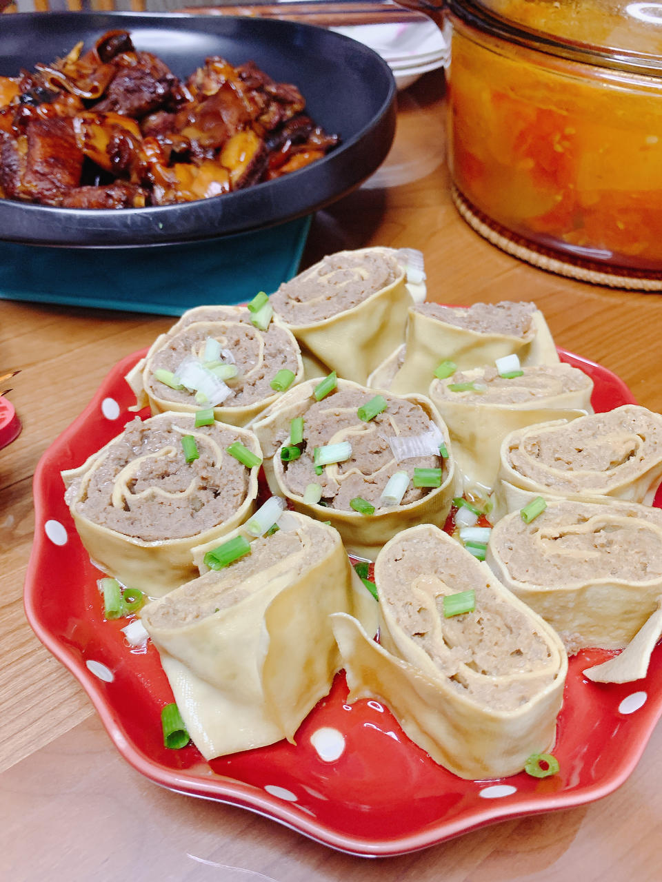 【豆制品和肉全有了】豆皮肉卷