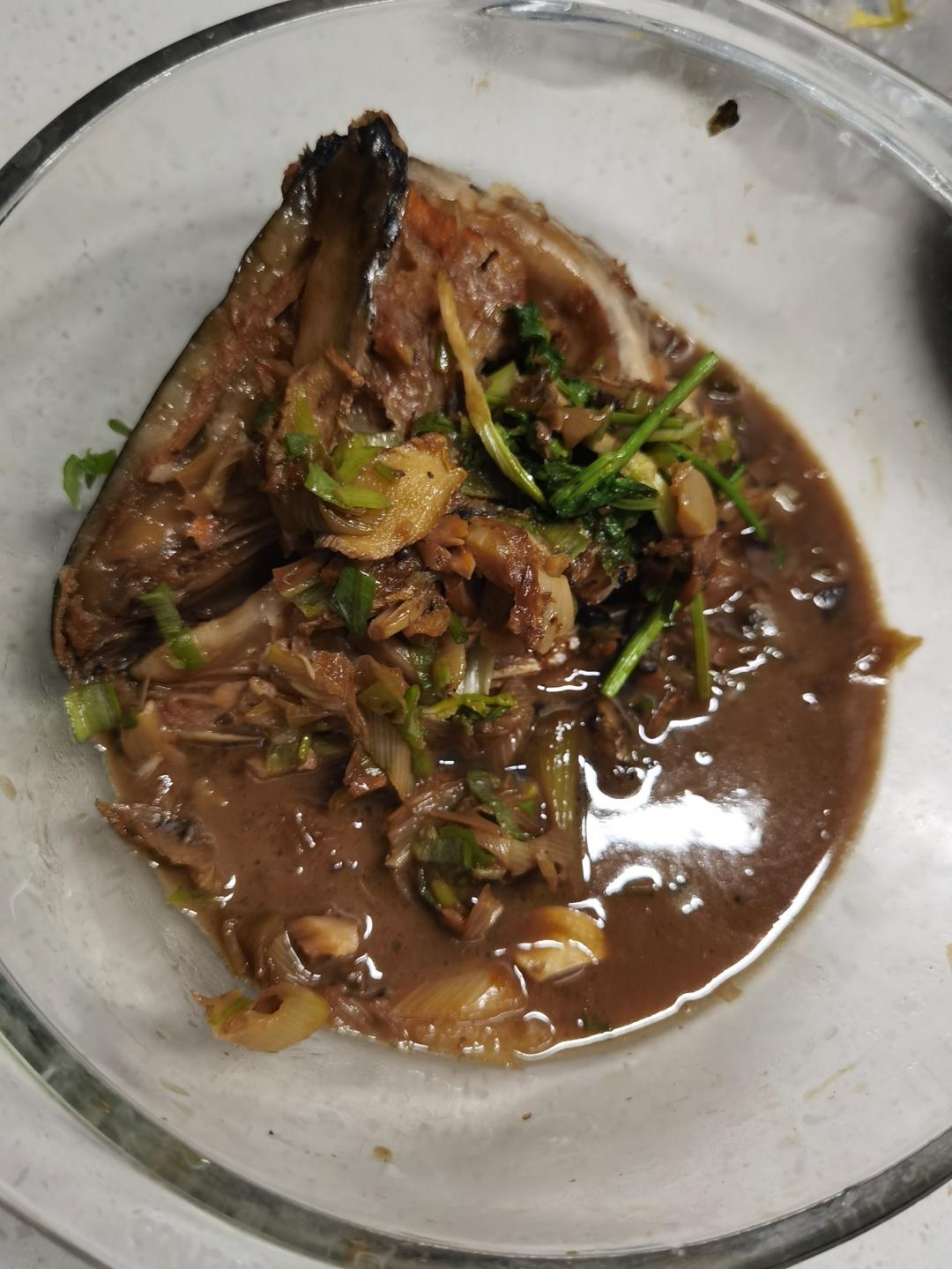 红烧三文鱼头