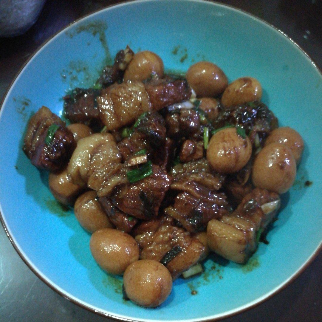 加了鹌鹑蛋后，这盘红烧肉，美味的逆天啦——鹌鹑蛋烧肉（孔瑶食谱）