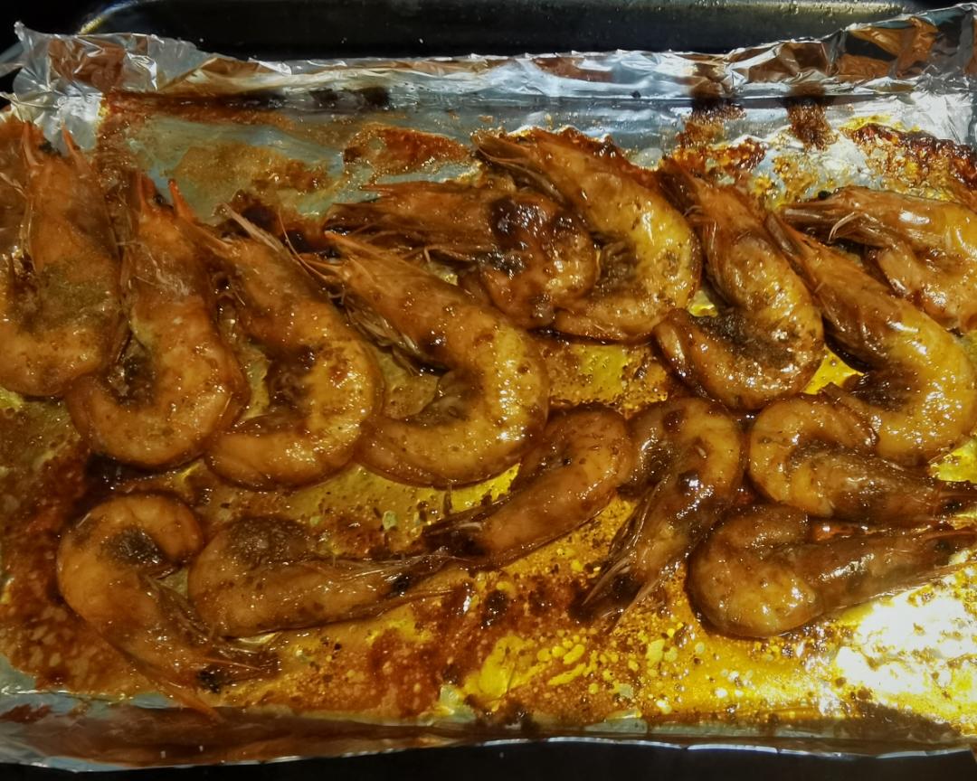 绝了这个烤大虾的做法