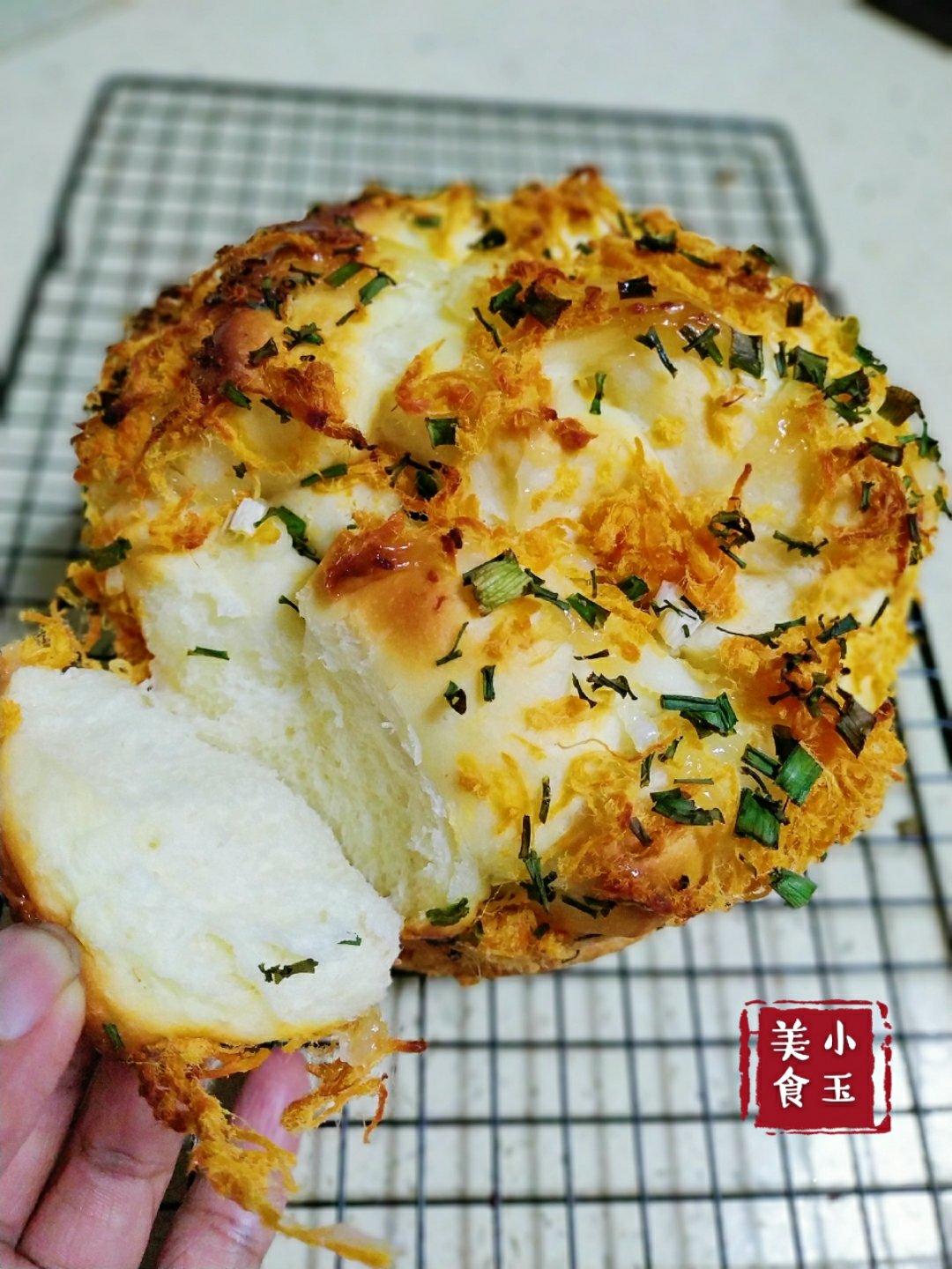 肉松手撕面包—超软会爆浆的面包哟