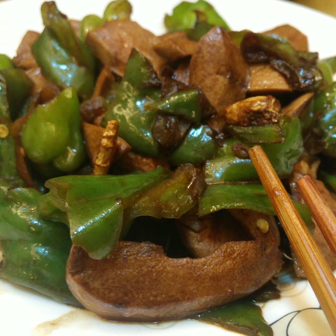 青椒炒腰花