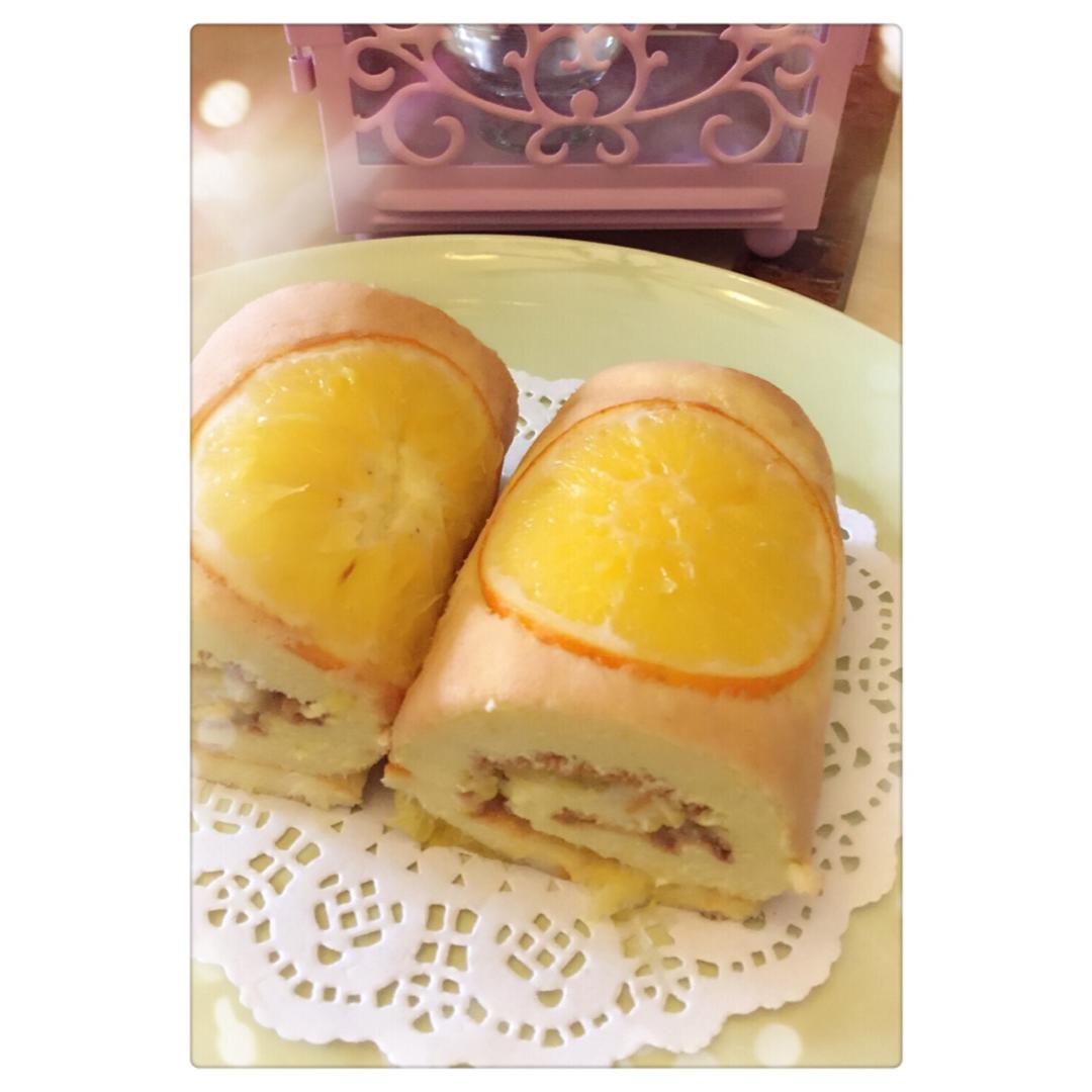 橙香蛋糕卷