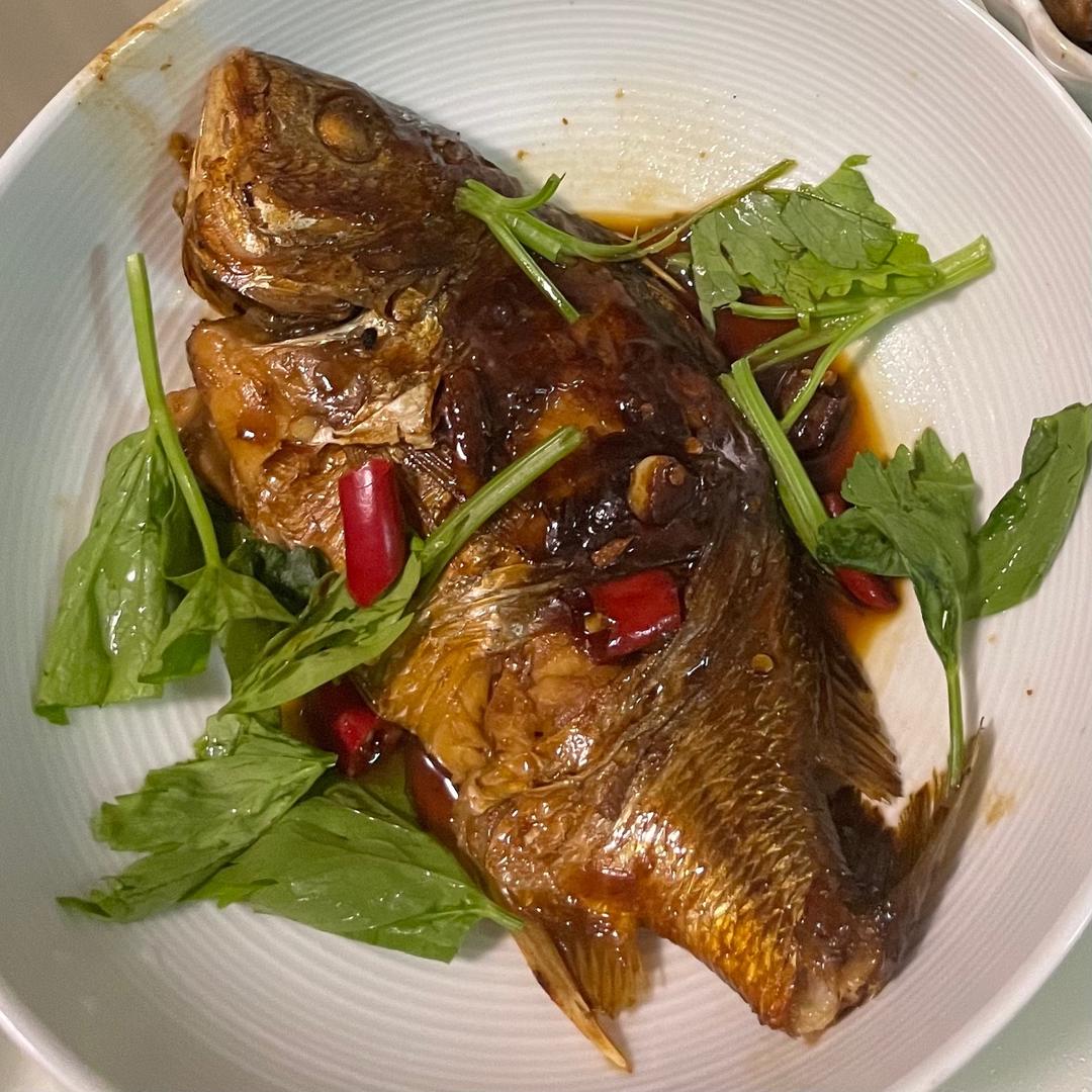 酱油水黄翅鱼的做法