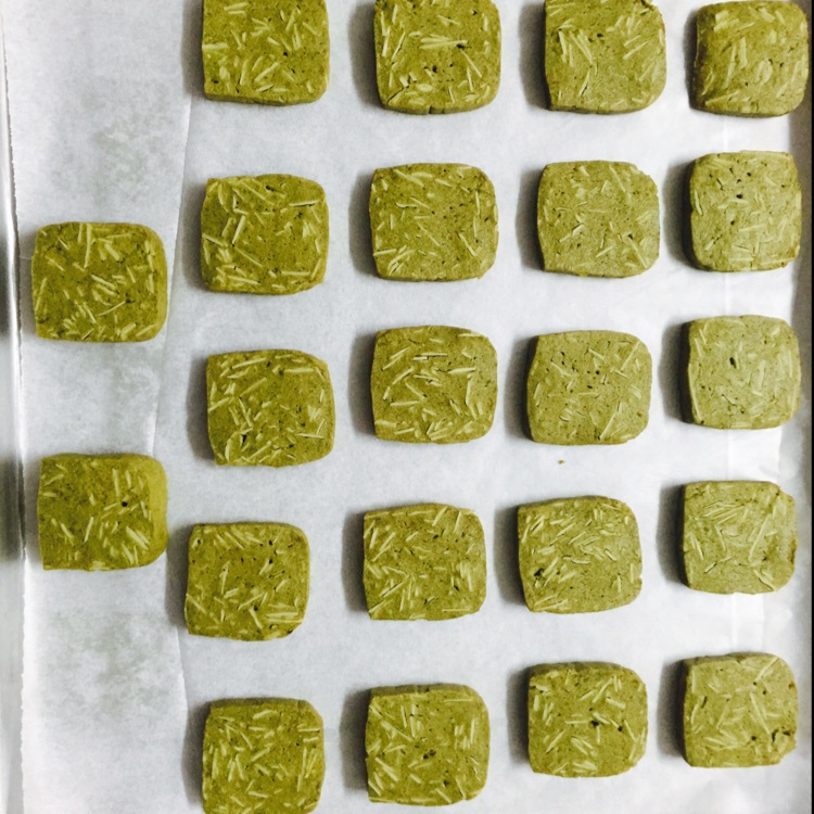 抹茶杏仁片饼干