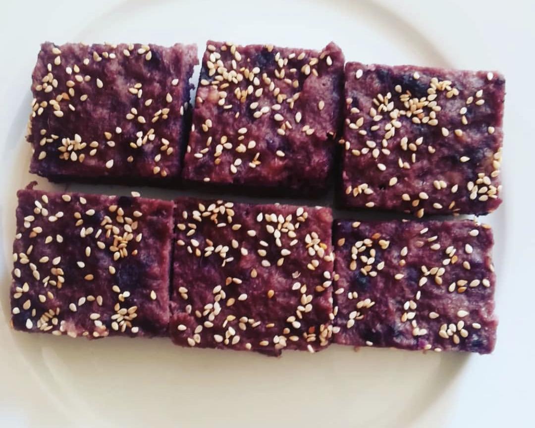 备餐零食：紫薯饼25kcal/块的做法