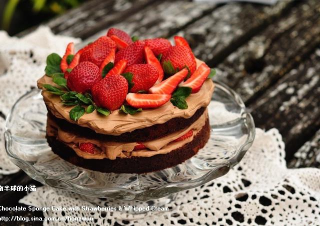 巧克力草莓奶油蛋糕的做法