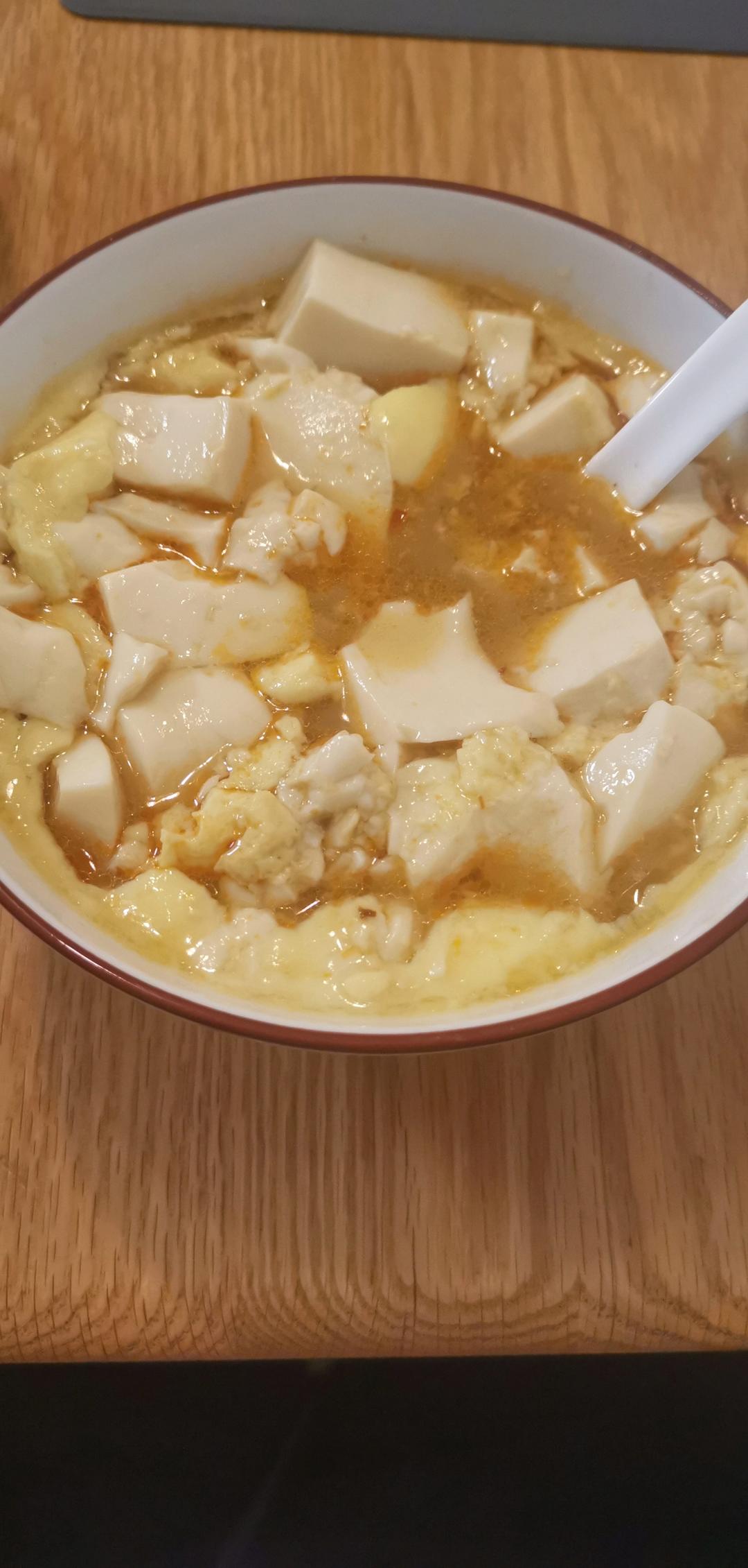 内脂豆腐蒸蛋羹