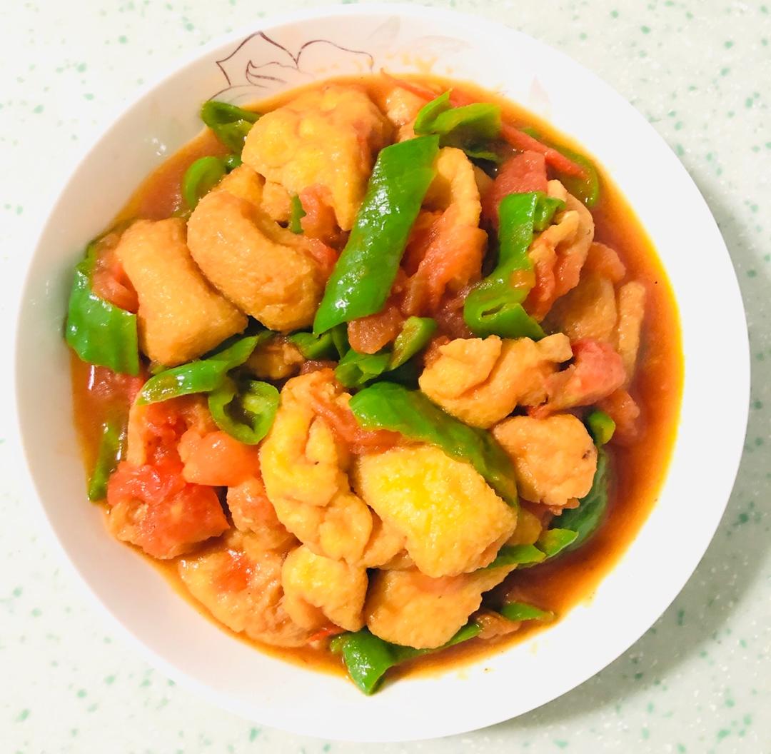 家常番茄炒油豆腐