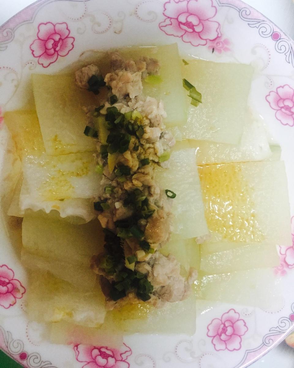 肉末蒸冬瓜