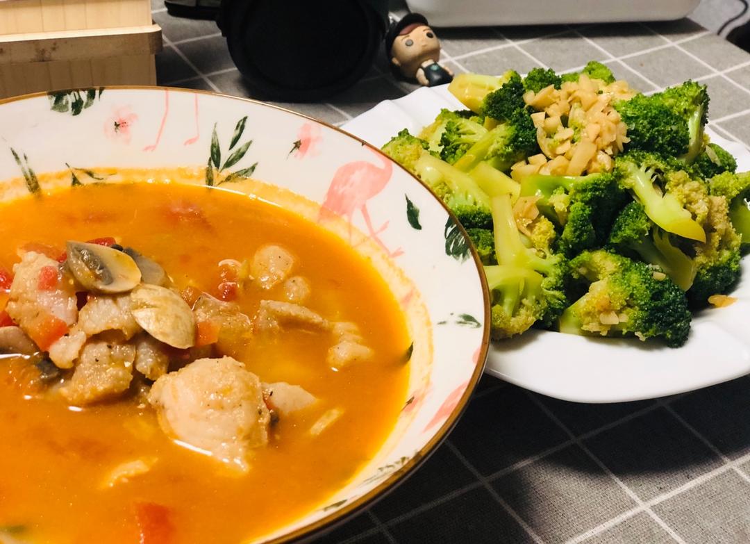 减脂/健康午餐3-番茄龙利鱼