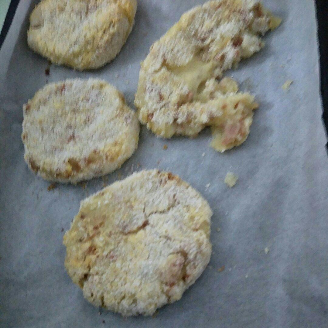 雪花流心芝士饼