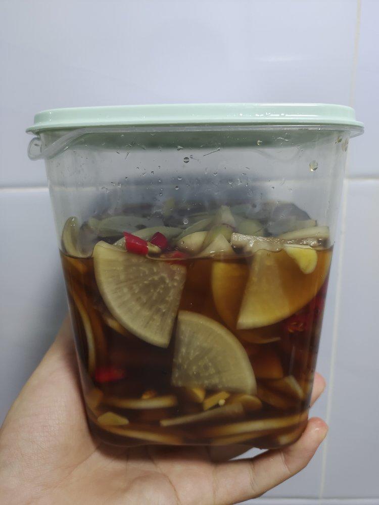 酸甜爽口白萝卜咸菜