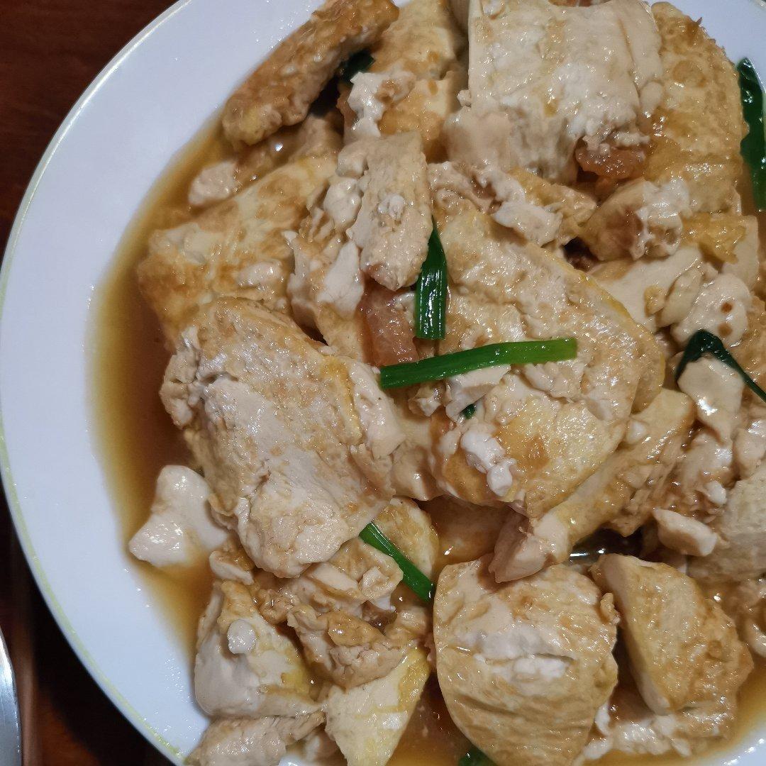 蚝油嫩豆腐