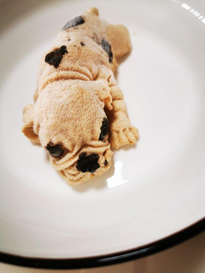 沙皮狗，脏脏小奶狗，巧克力慕斯狗，仿真卡通动物慕斯