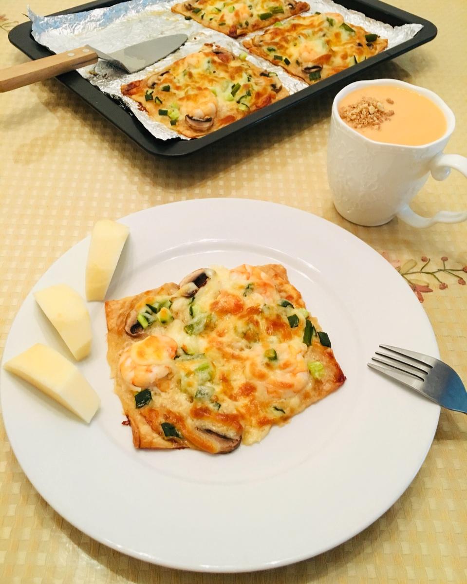 假装披萨的酥皮派｜太阳猫早餐