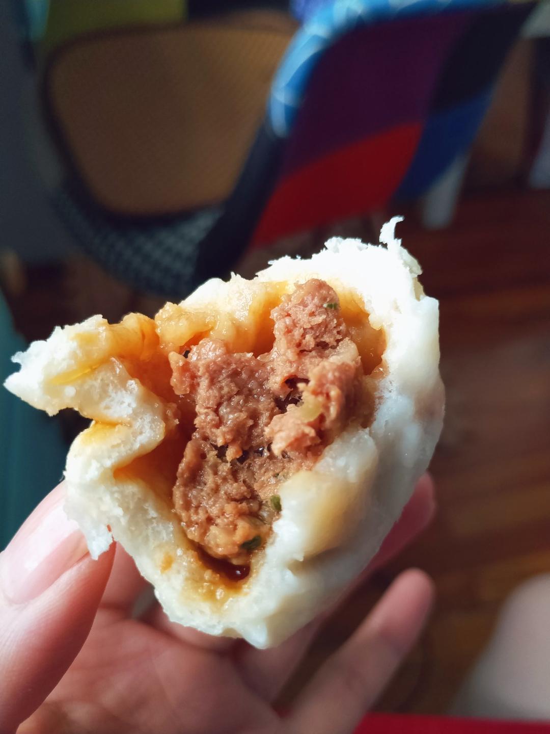 颖果布丁做的92巨好吃的爆汁肉包60不吃后悔