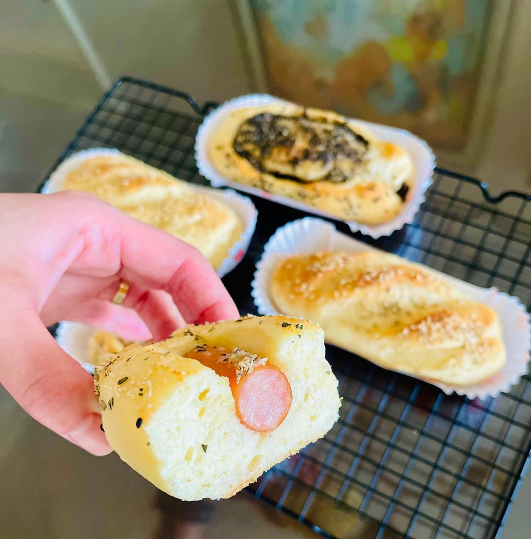 雪梨小厨房做的出缸面温控制大法100冷藏中种黑芝麻迷你小吐司