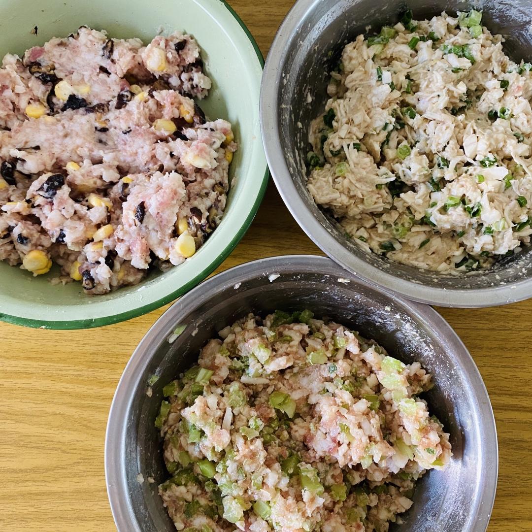 炒蔬菜大杂烩肉丸