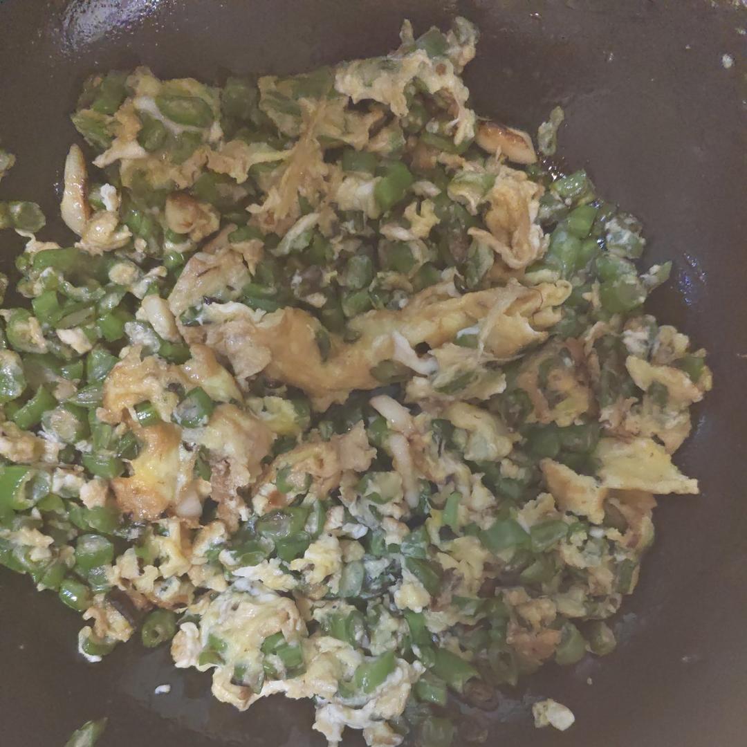 豆角炒蛋超级下饭菜，不好吃算我输
