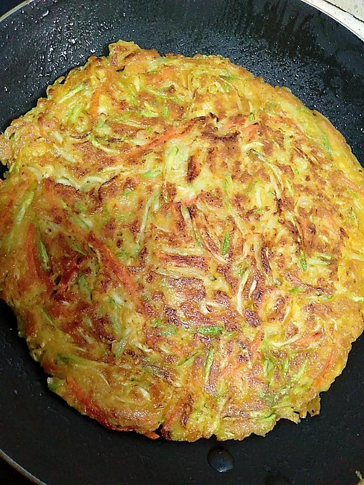 西葫芦鸡蛋玉米饼