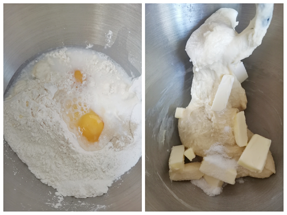 多用途日式基础甜面包胚--延伸3款面包的做法 步骤1