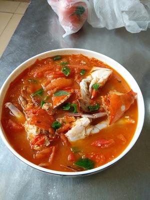 螃蟹西红柿汤（你想象不到的鲜美酸甜）的做法 步骤6