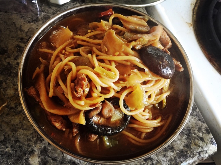 香辣榨菜肉丝面
