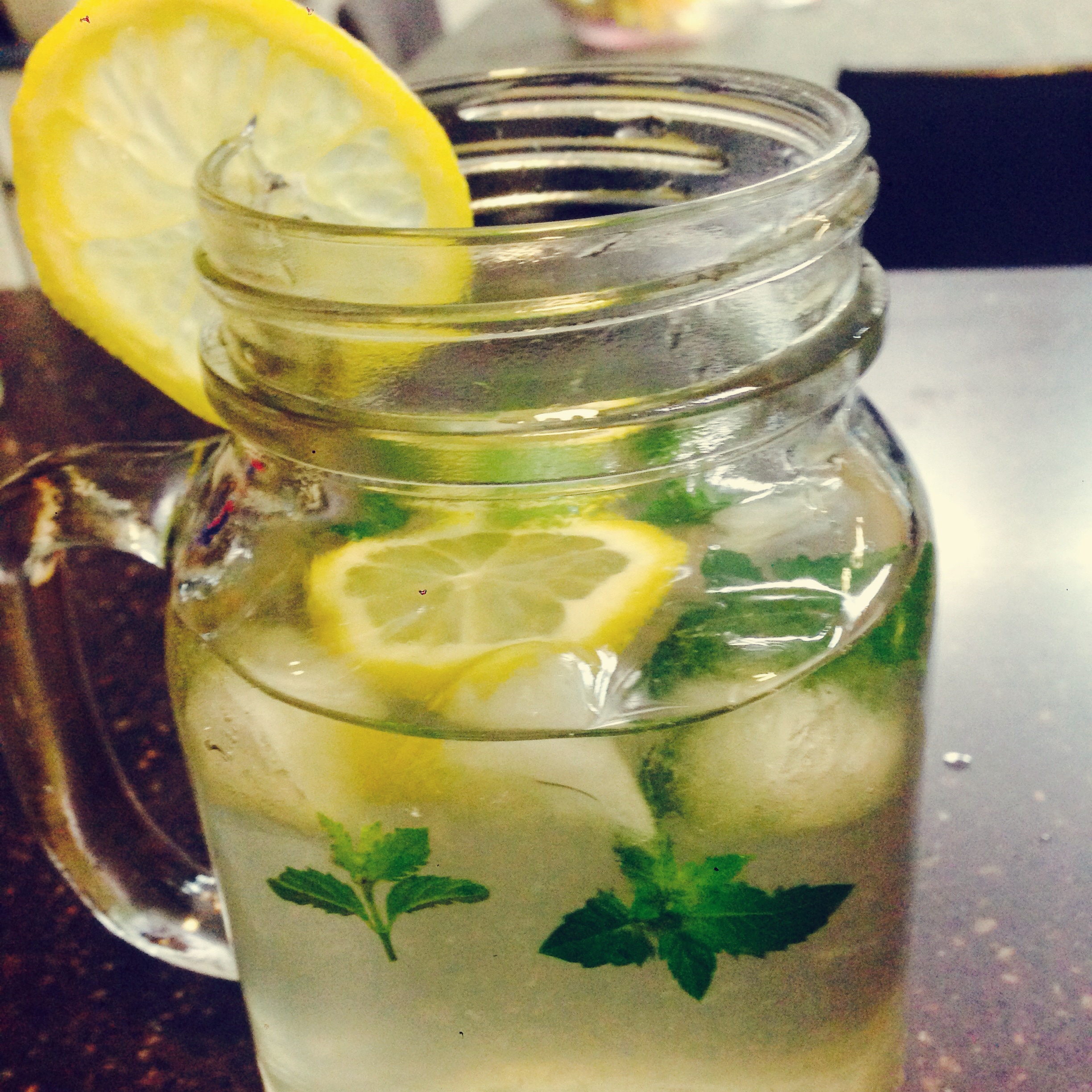 missjowel做的柠檬薄荷冰茶