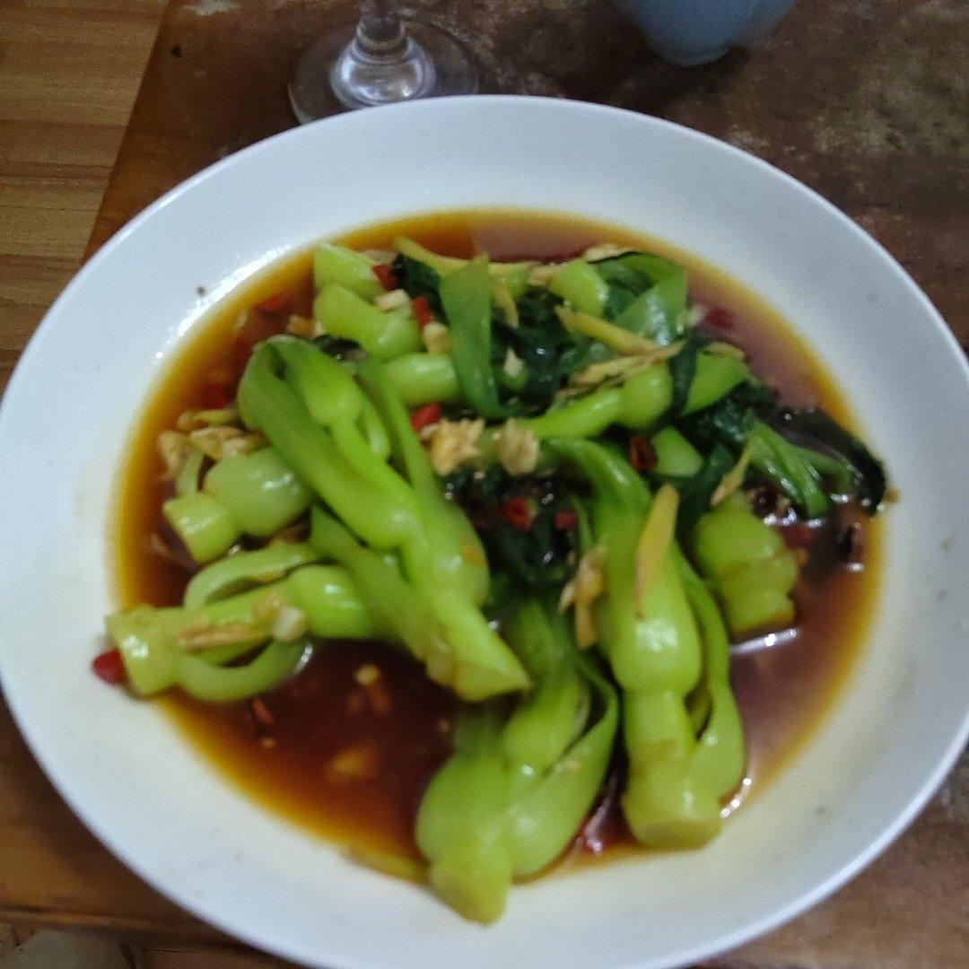 白灼油菜—年夜饭最受欢迎的素菜