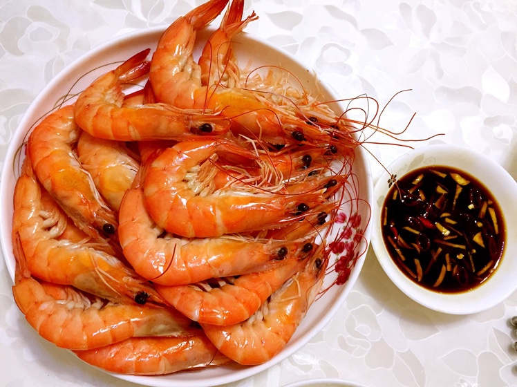 yang尛姊做的白灼基围虾