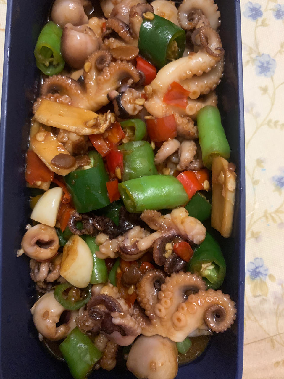 ㊙️家常菜‼️辣炒小章鱼🐙鲜美诱人