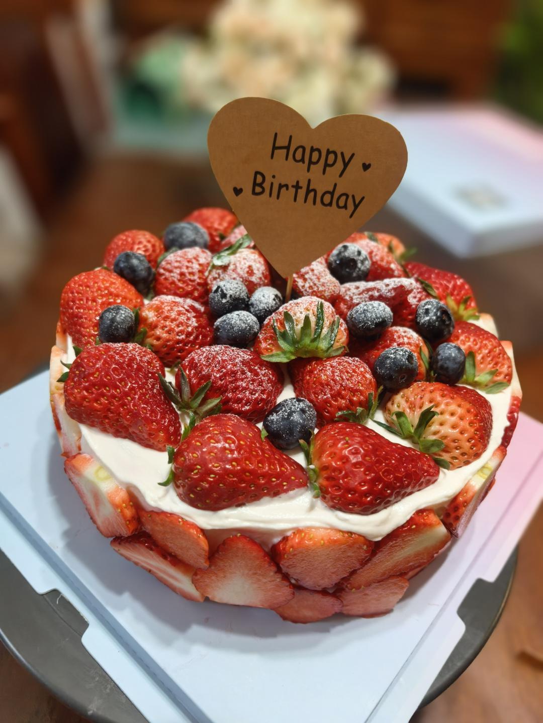 无油减糖戚风蛋糕（生日蛋糕）（8寸）