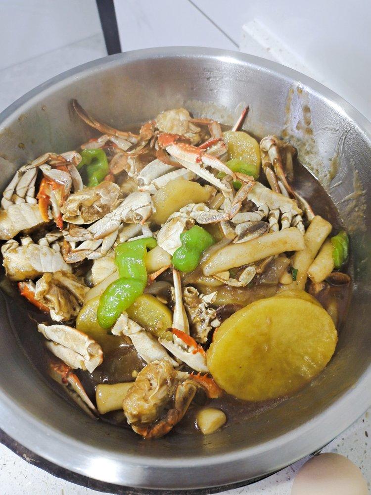 梭子蟹炒年糕