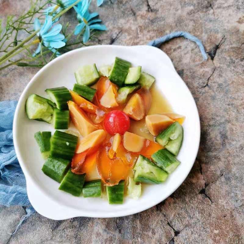 一看就会的‼️凉拌松花蛋黄瓜㊙️好简单