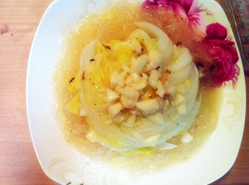 蒜茸粉丝娃娃菜